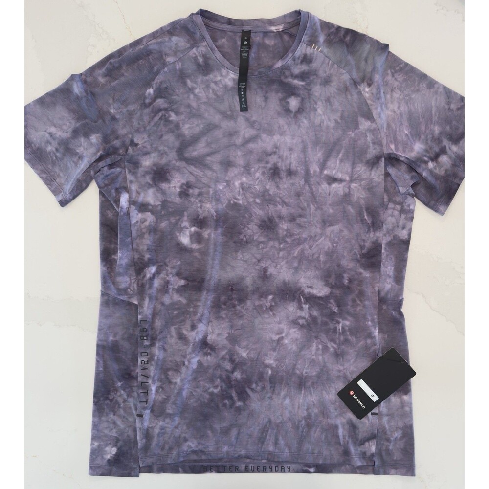Lululemon Always Agile Short Sleeved Tee Diamond Dye Purple Tie  Dye NWT XL